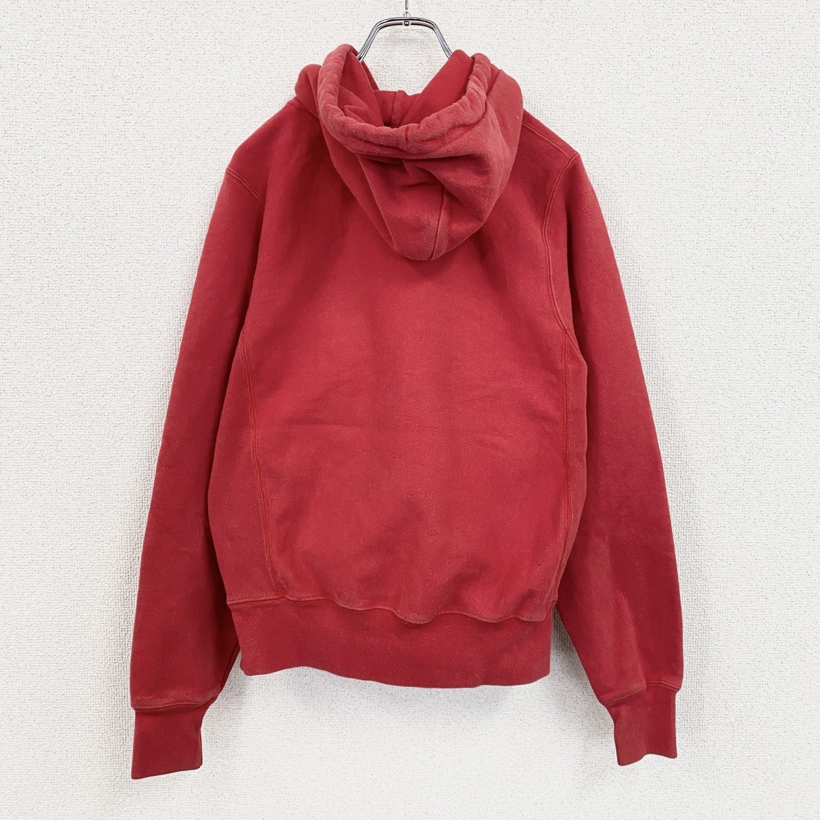 Champion　チャンピオン　リバースウィーブ　スウェットパーカー/フーディー　赤　レッド　XSサイズ　古着