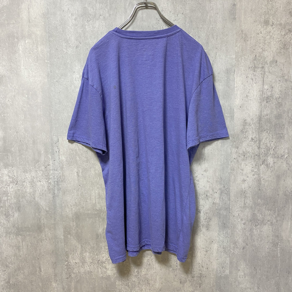 HOME OF THE BRAVE　半袖プリントTシャツ　薄紫　ビッグシルエット　オーバーサイズ　XLサイズ　古着
