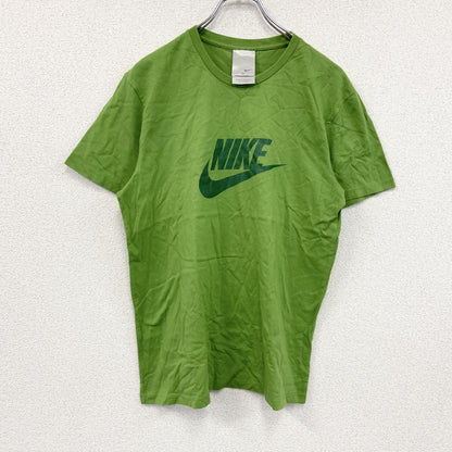 00s　NIKE　ナイキ　半袖プリントTシャツ　ヴィンテージ　黄緑　ライトグリーン　XLサイズ