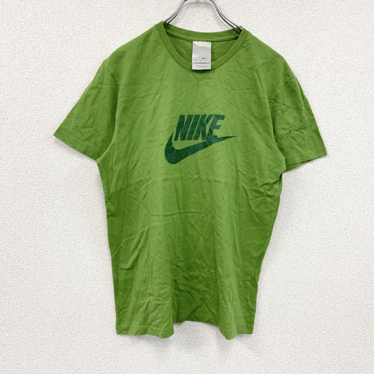 00s　NIKE　ナイキ　半袖プリントTシャツ　ヴィンテージ　黄緑　ライトグリーン　XLサイズ