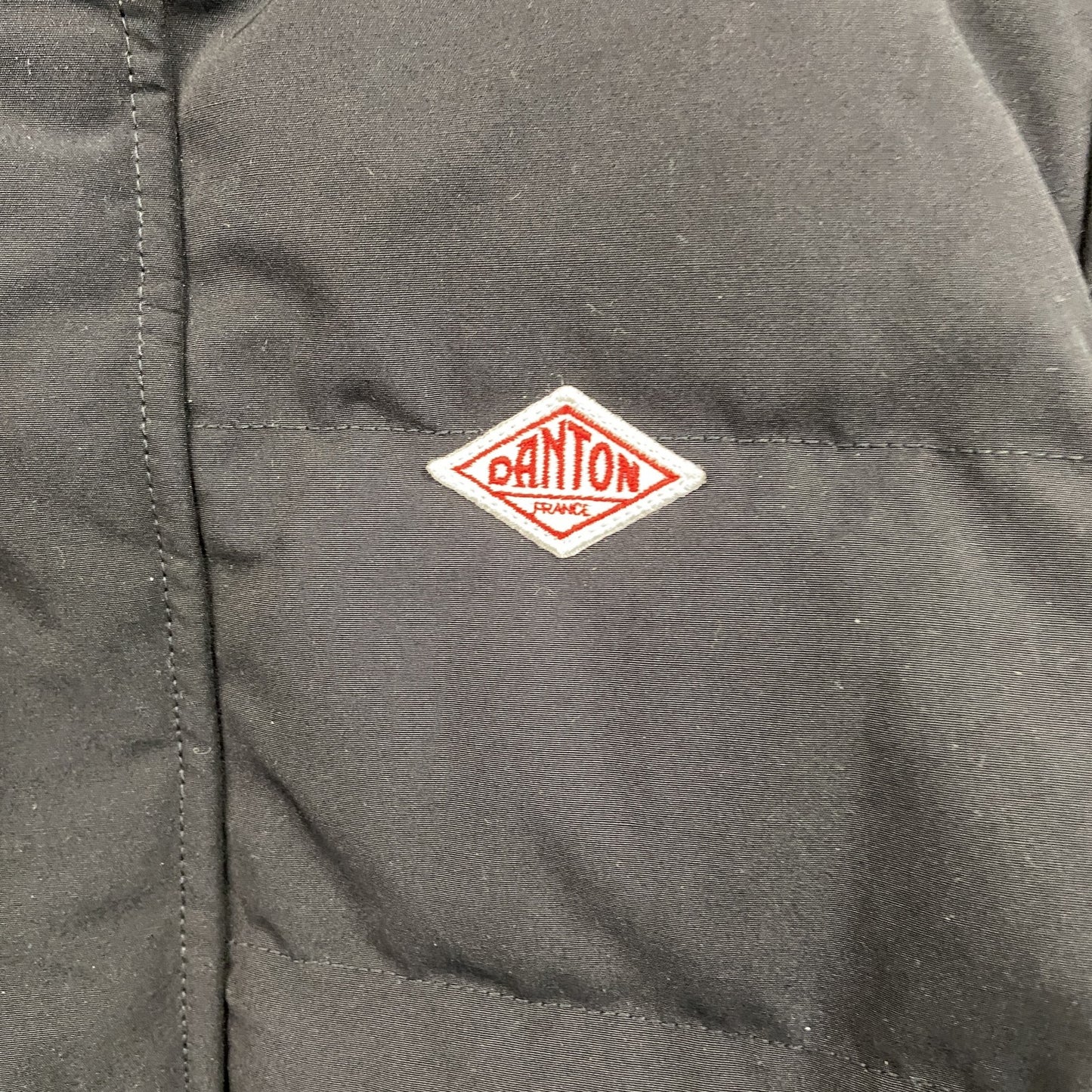 DANTON　ダントン　ダウンジャケット/フーディー　ダウン80%　黒　ブラック　XSサイズ