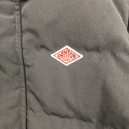 DANTON　ダントン　ダウンジャケット/フーディー　ダウン80%　黒　ブラック　XSサイズ