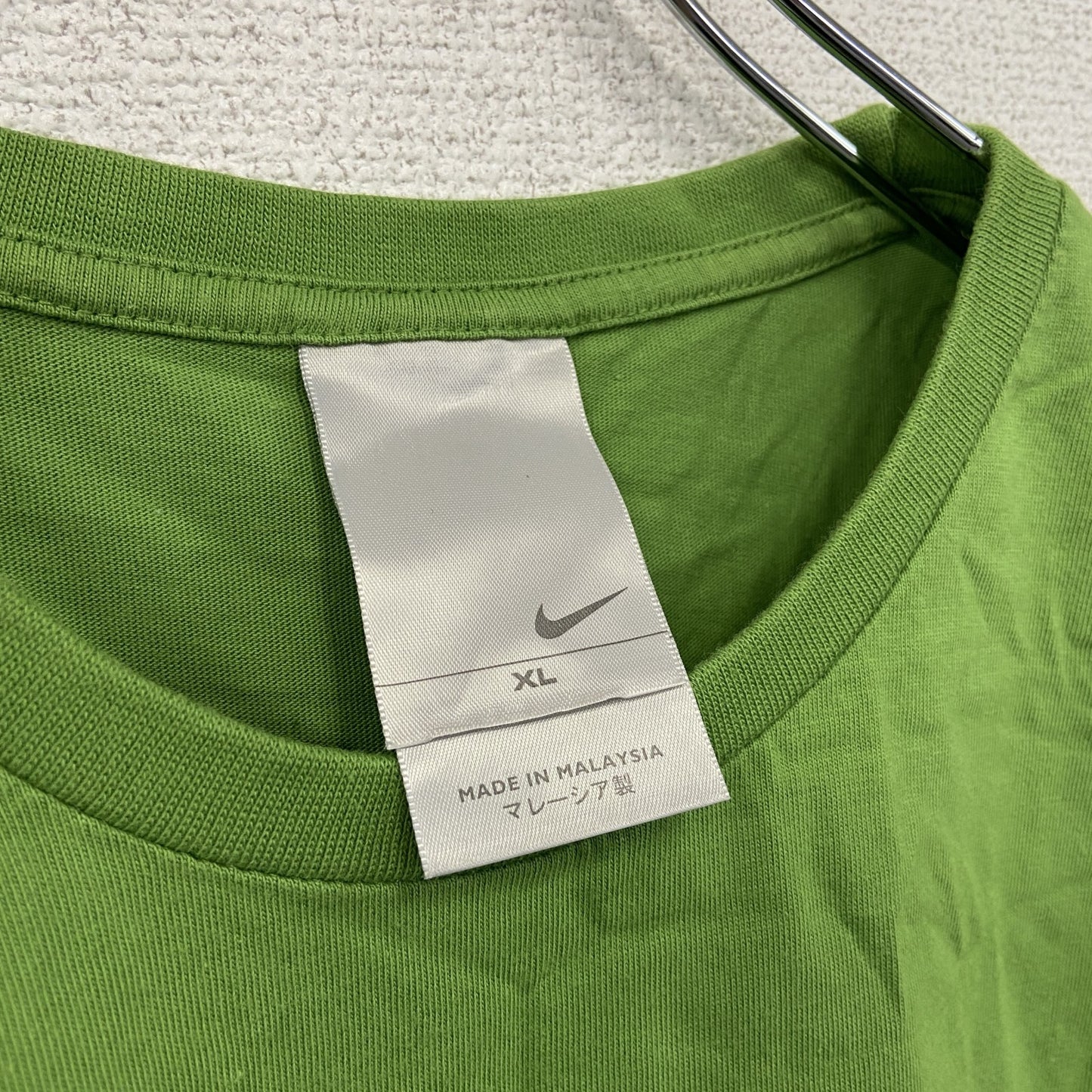 00s　NIKE　ナイキ　半袖プリントTシャツ　ヴィンテージ　黄緑　ライトグリーン　XLサイズ
