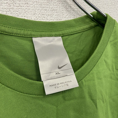 00s　NIKE　ナイキ　半袖プリントTシャツ　ヴィンテージ　黄緑　ライトグリーン　XLサイズ