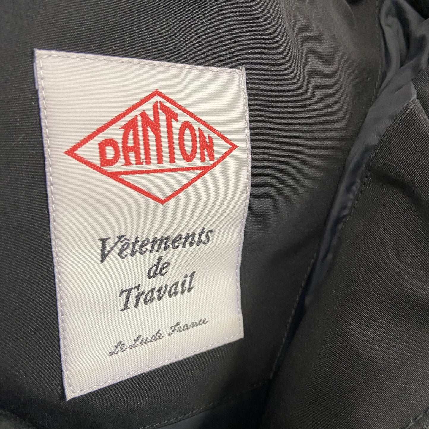 DANTON　ダントン　ダウンジャケット/フーディー　ダウン80%　黒　ブラック　XSサイズ