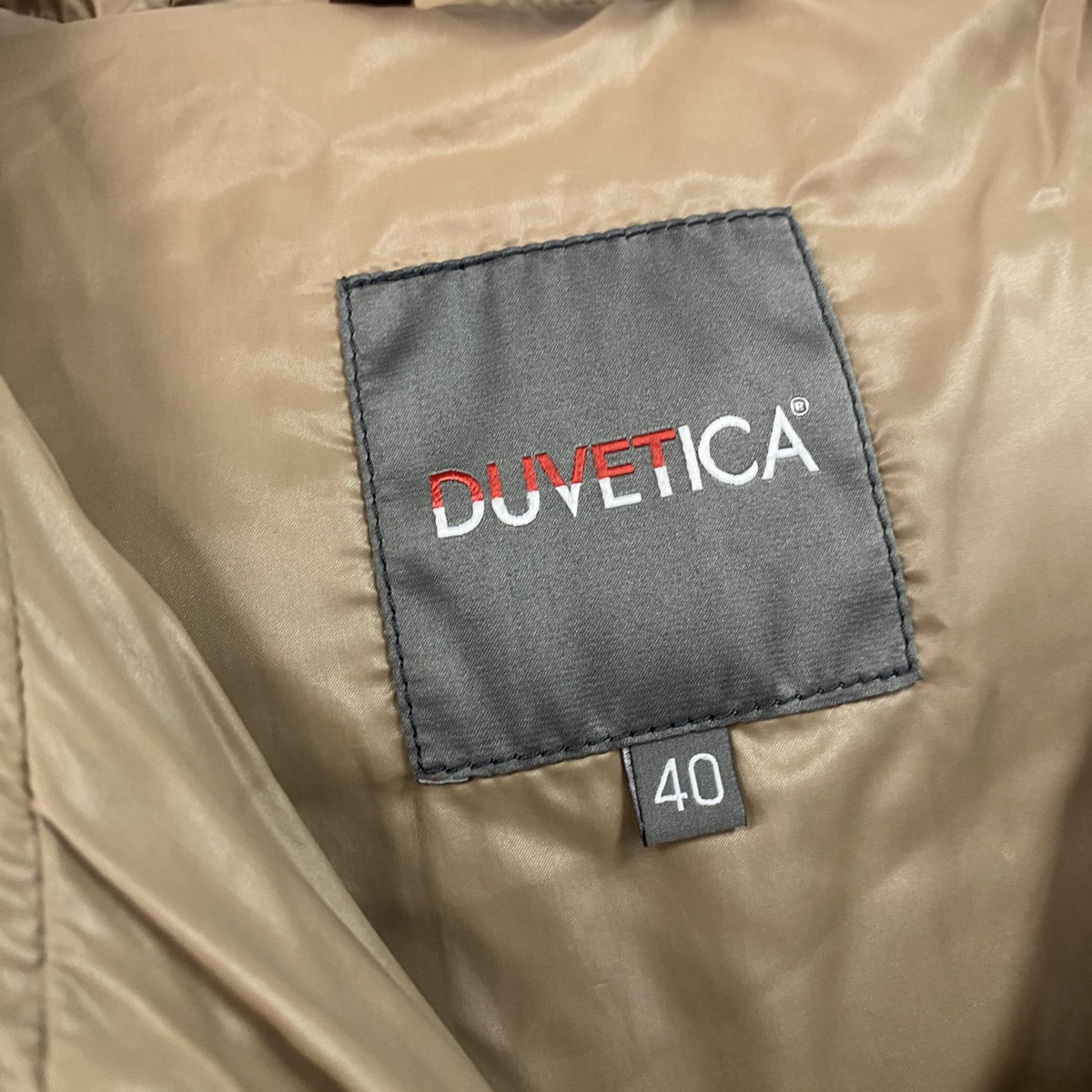 DUVETICA　デュベティカ　ダウンジャケット　ベージュ　40サイズ　古着