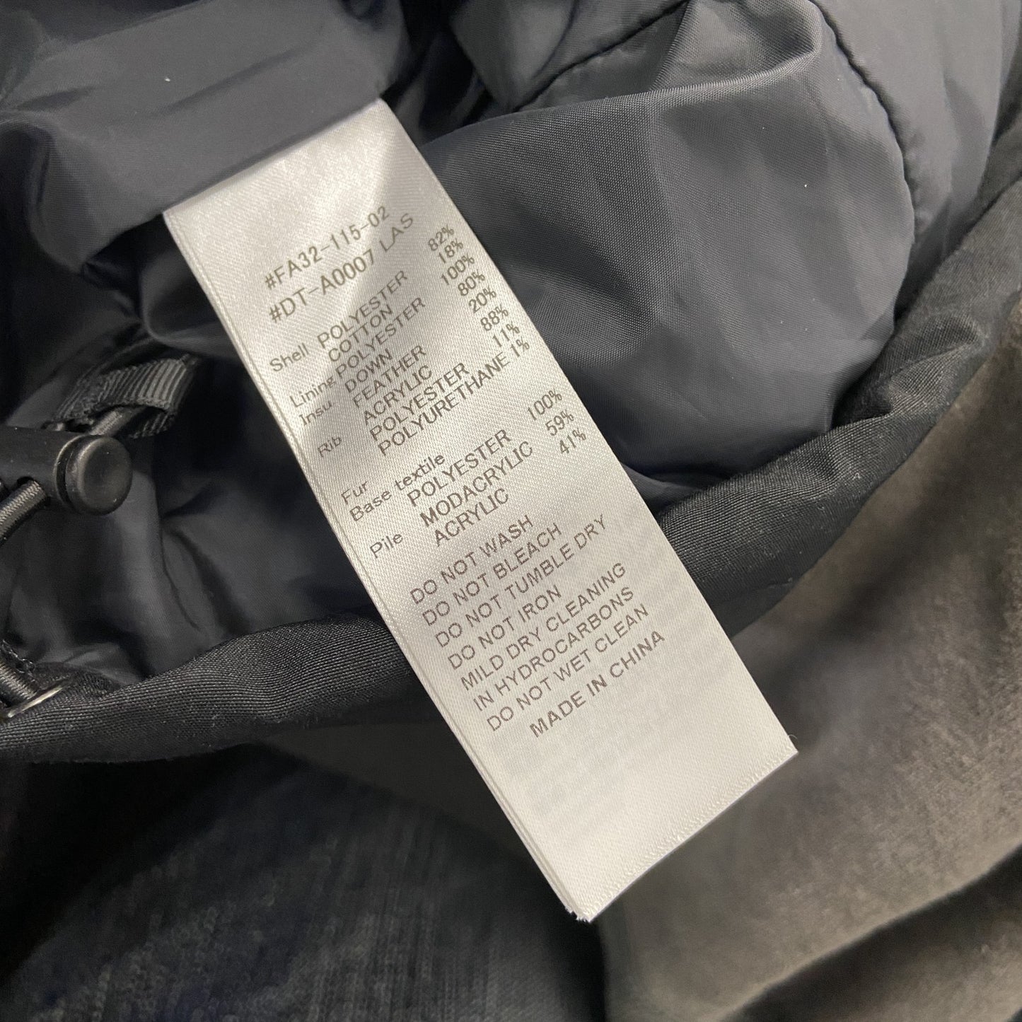 DANTON　ダントン　ダウンジャケット/フーディー　ダウン80%　黒　ブラック　XSサイズ