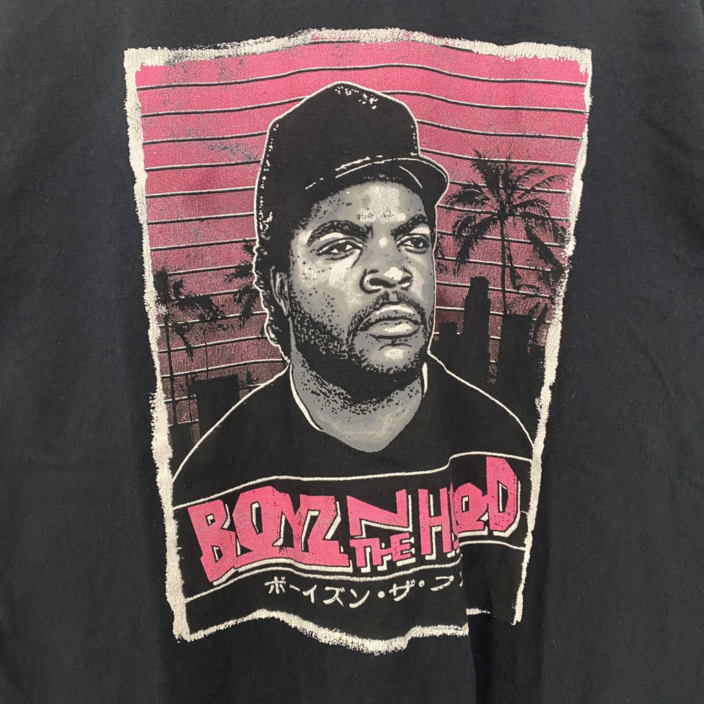 BOYS N THE HOOD　半袖プリントTシャツ　クルーネック　音楽　ミュージック　黒　ブラック　Mサイズ　古着