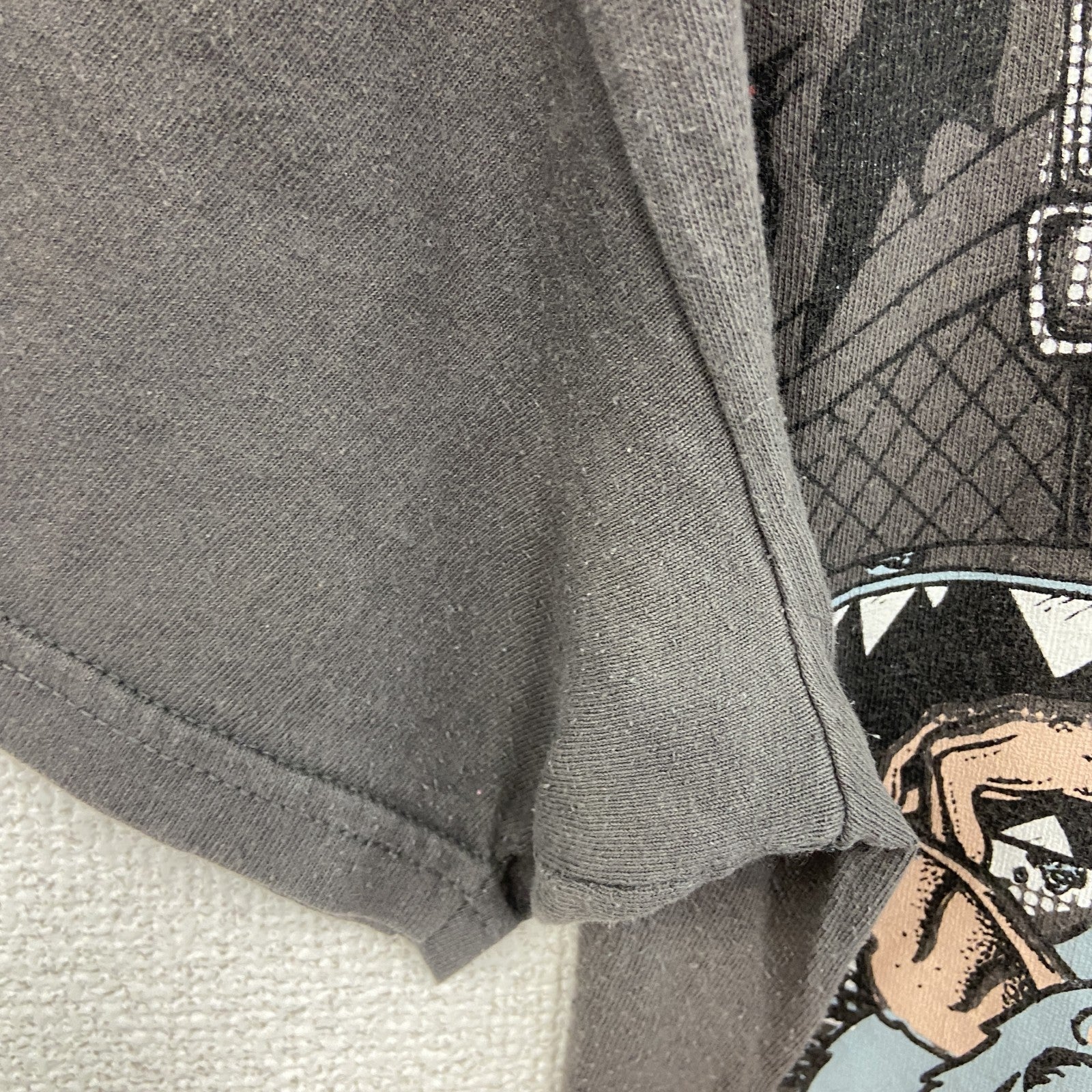 SUPERDEAD　半袖プリントアニマルTシャツ　マウス　酔っ払いネズミ　車　茶色　ブラウン　Sサイズ　古着