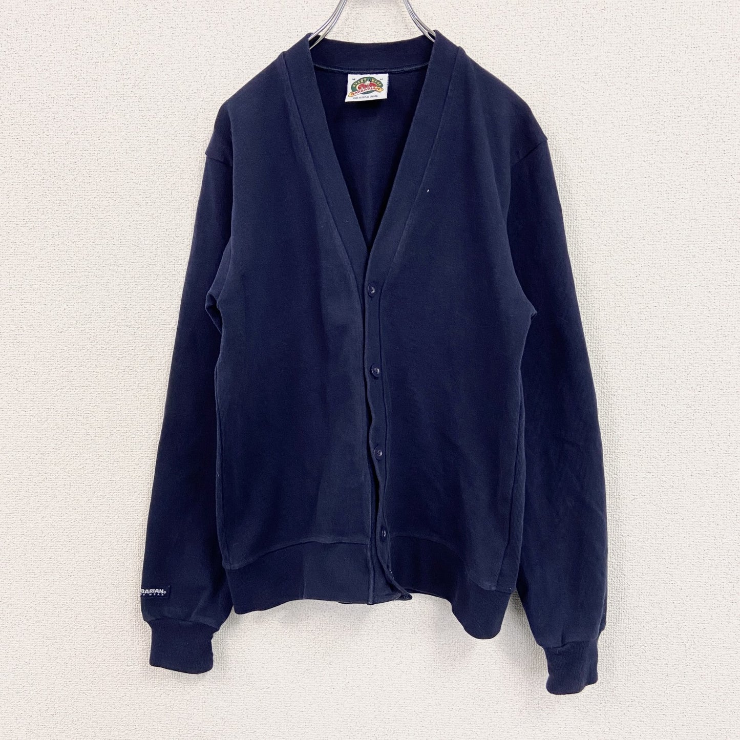 BARBARIAN　バーバリアン　スウェット/カーディガン　紺　ネイビー　Mサイズ
