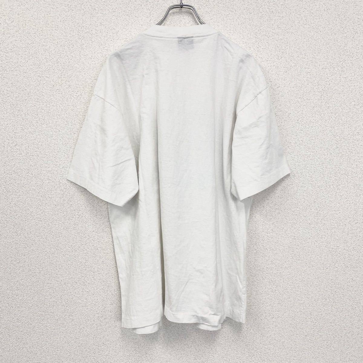 90s　BROOKS　ブルックス　半袖プリントTシャツ　シングルステッチ　クルーネック　ヴィンテージ　白　ホワイト　Lサイズ　古着