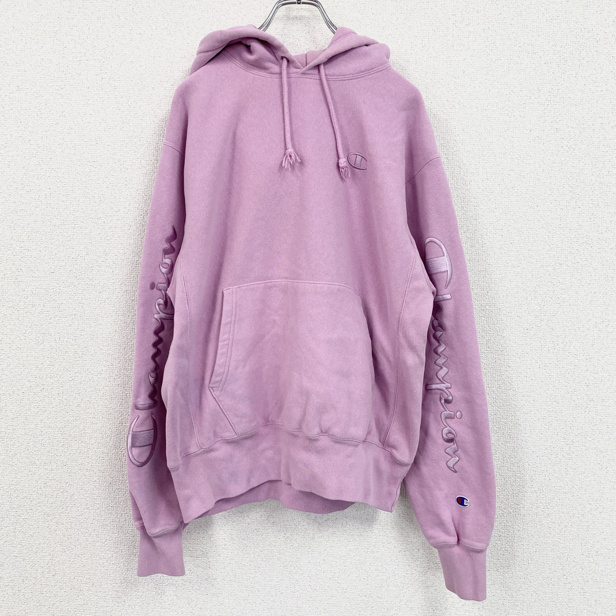Champion　チャンピオン　リバースウィーブ　スウェットパーカー/フーディー　ピンク　Mサイズ　古着