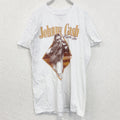 johny Cash　ジョニー・キャッシュ　半袖アーティストTシャツ　音楽　ミュージシャン　白　ホワイト　Mサイズ　古着
