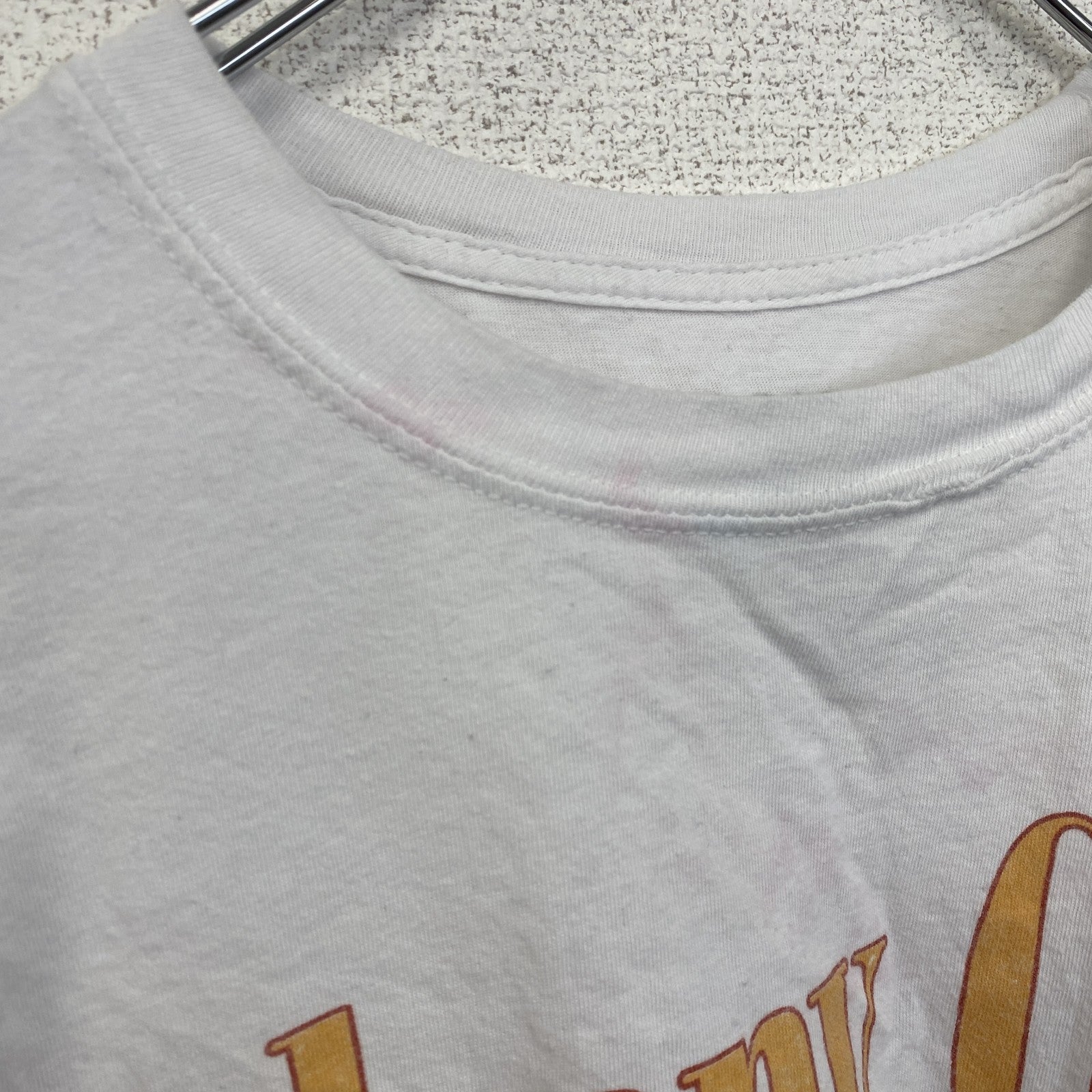 johny Cash　ジョニー・キャッシュ　半袖アーティストTシャツ　音楽　ミュージシャン　白　ホワイト　Mサイズ　古着