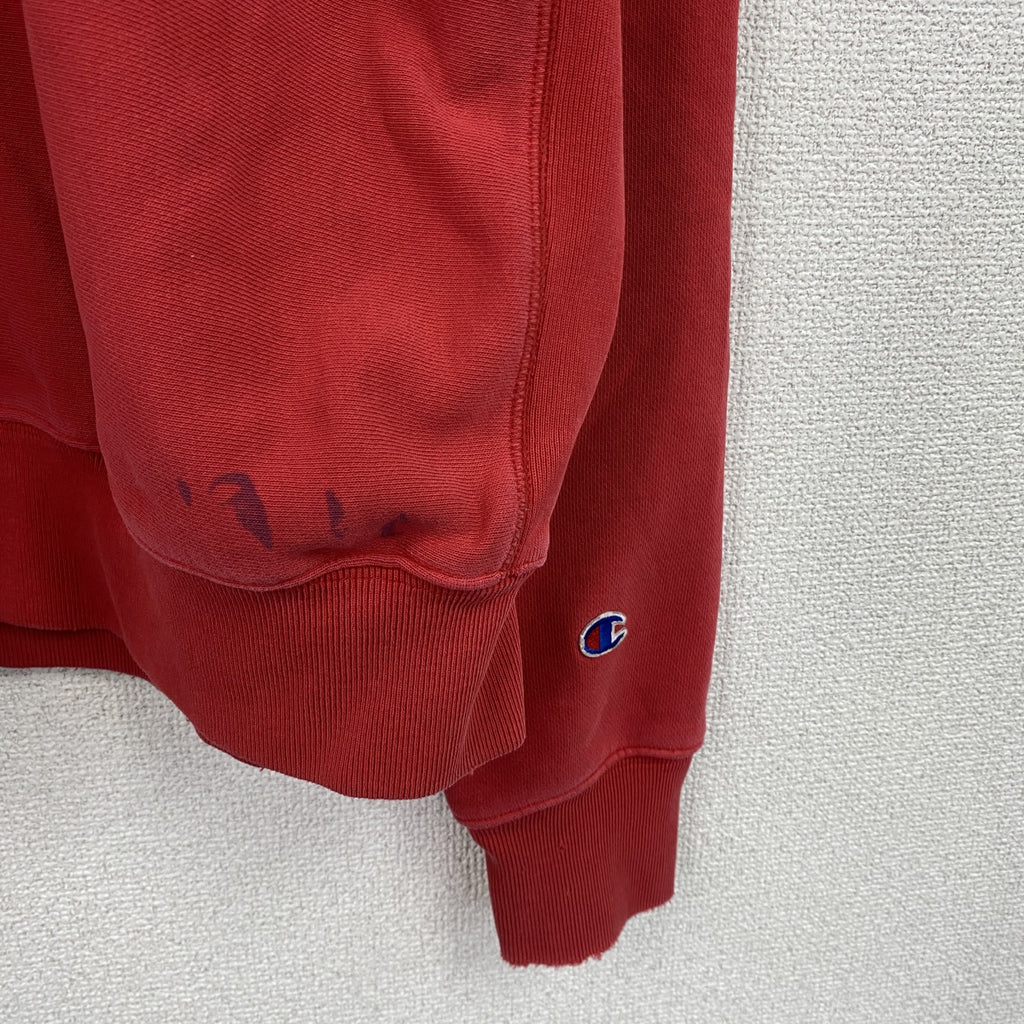 Champion　チャンピオン　リバースウィーブ　スウェット/トレーナー　フェード　赤　レッド　Lサイズ　古着