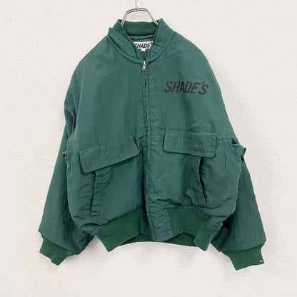 SHADE'S　シェード　フライトジャケット/MA-1　ナイロンジャケット　緑　グリーン　Fサイズ