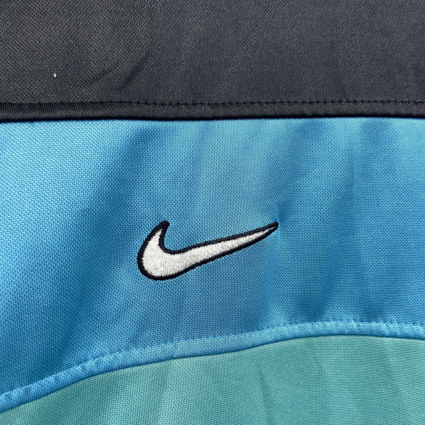 90s　NIKE　ナイキ　長袖Tシャツ/ロンT　ヴィンテージ　水色　アクアブルー　Ｍサイズ