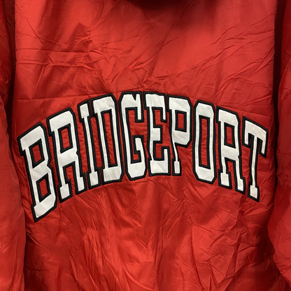 90s　Holloway　フルジップナイロンパーカー　カレッジタイプ　ヴィンテージ　赤　レッド　Lサイズ