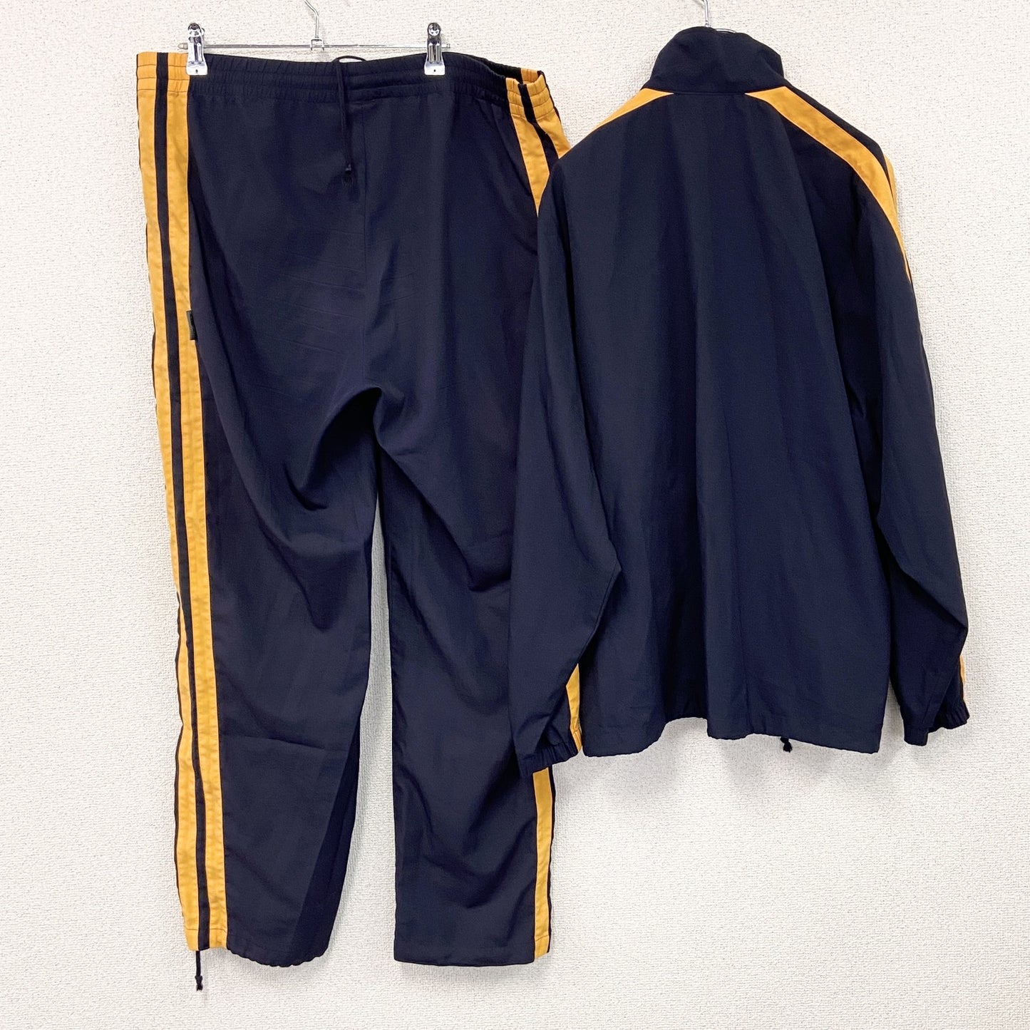 adidas　アディダス　ジャージセットアップ　トラックジャケット　トラックパンツ　紺　ネイビー　Lサイズ