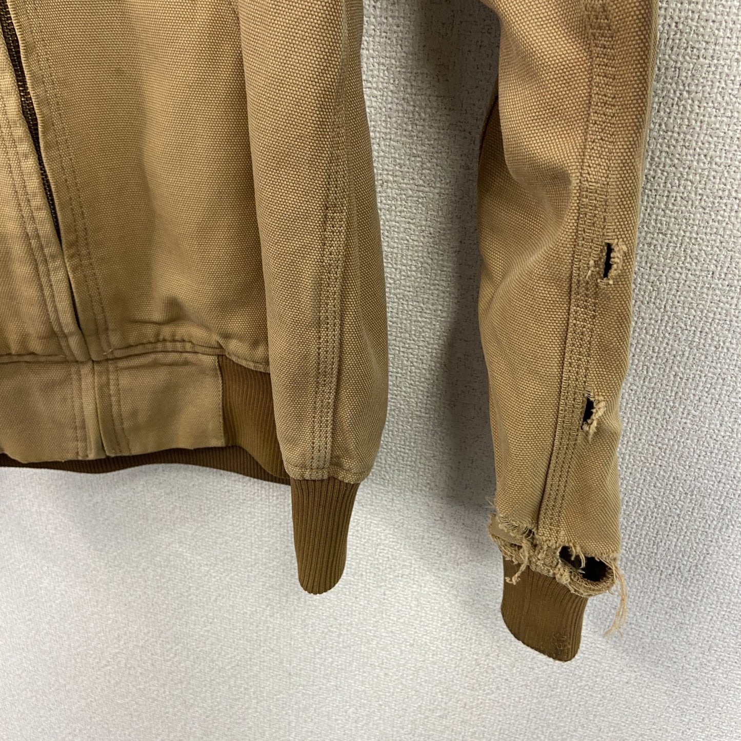 STUSSY　ステューシー　フルジップダックパーカー　アクティブジャケットタイプ　ベージュ　Mサイズ