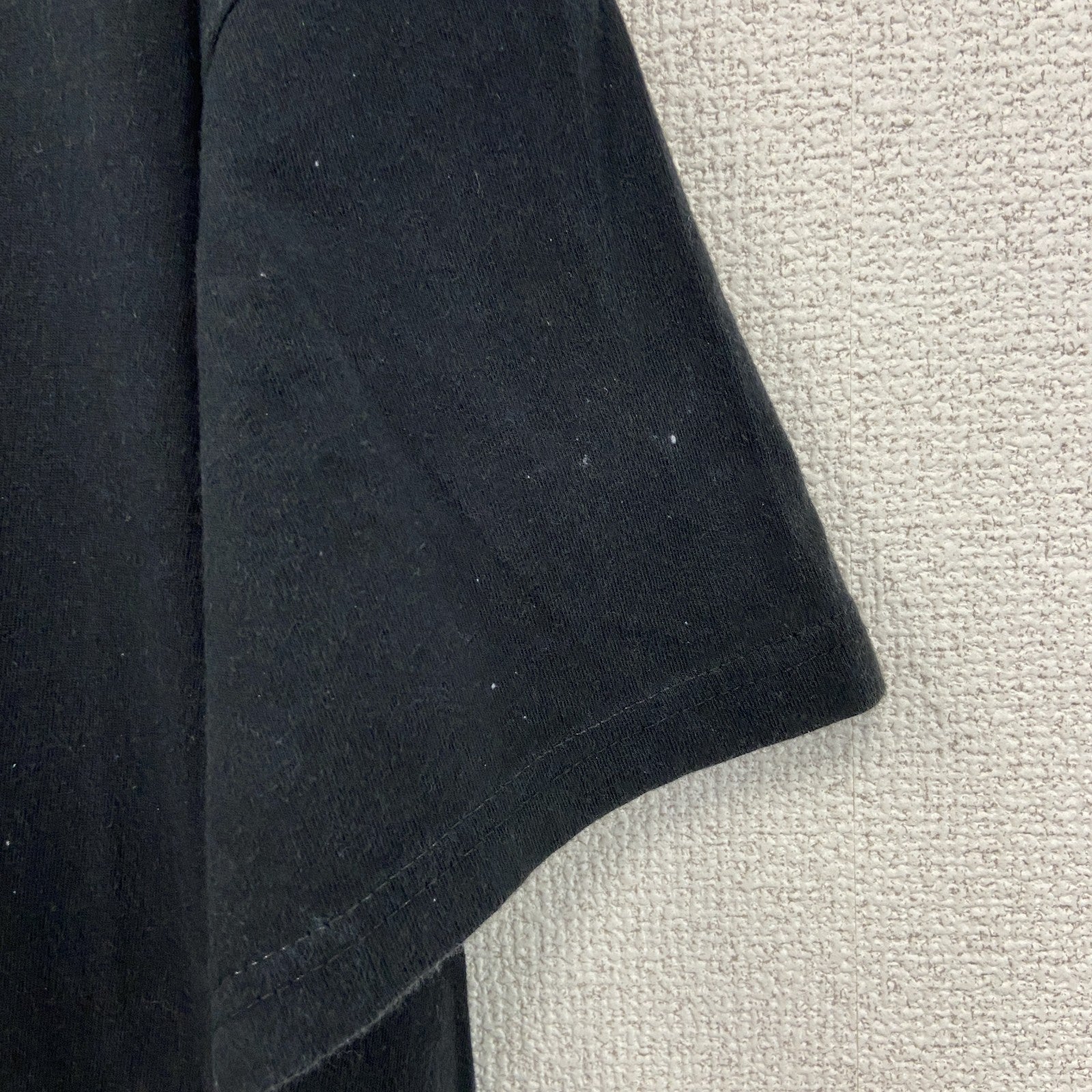 TEES FACTORY　半袖プリントTシャツ　トカゲ　カジュアルデザイン　黒　ブラック　クルーネック　Lサイズ　古着