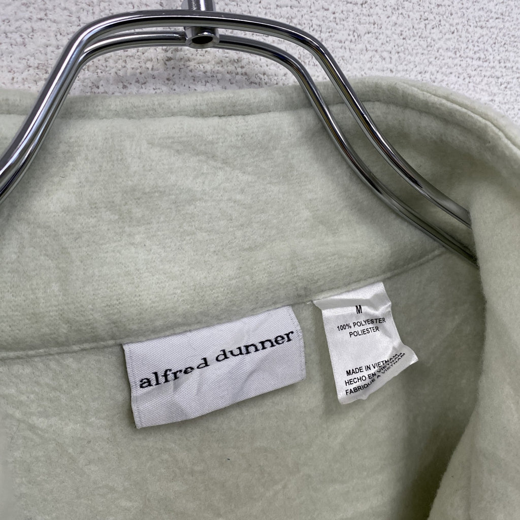 alfred dunner　フルジップフリースジャケット/ボアジャケット　緑　グリーン　Mサイズ　古着