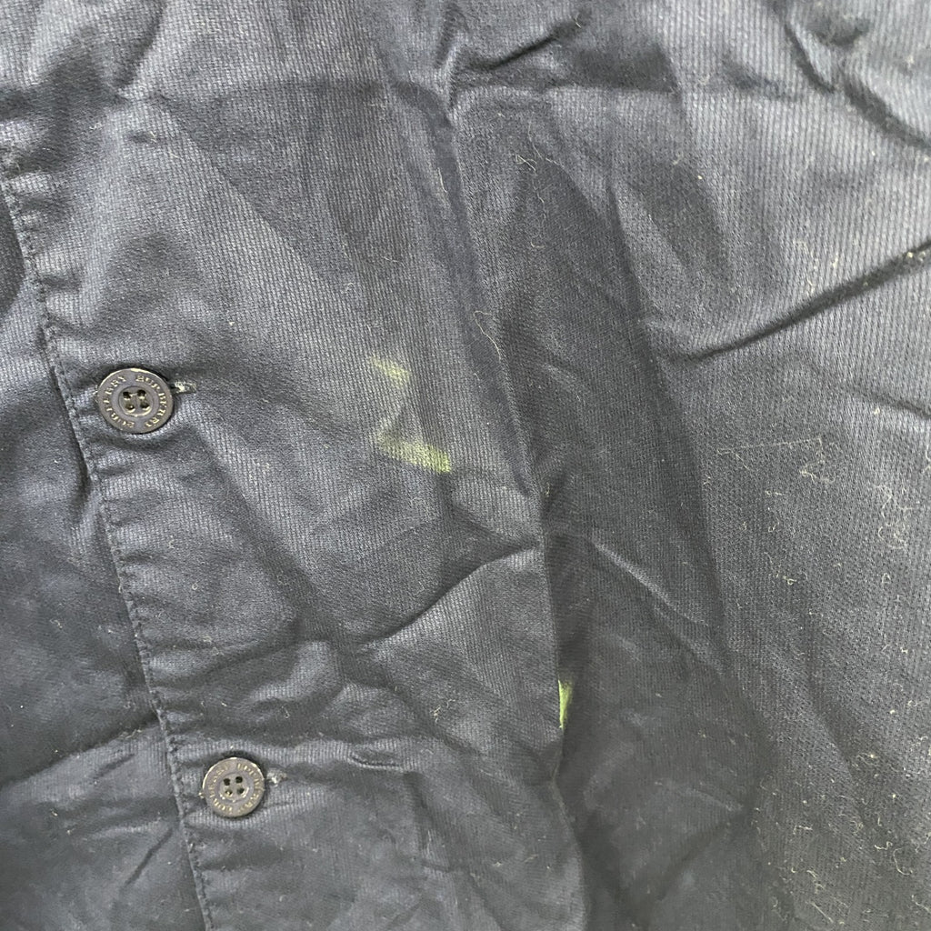 BURBERRY LONDON　バーバリー　七分袖シャツ　紺　ネイビー　Mサイズ　古着