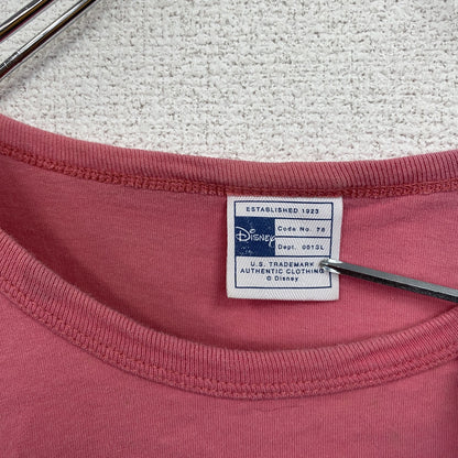 Disney　ディズニー　Mickey Mouse　ミッキーマウス　半袖プリントTシャツ　キャラクターT　ピンク　