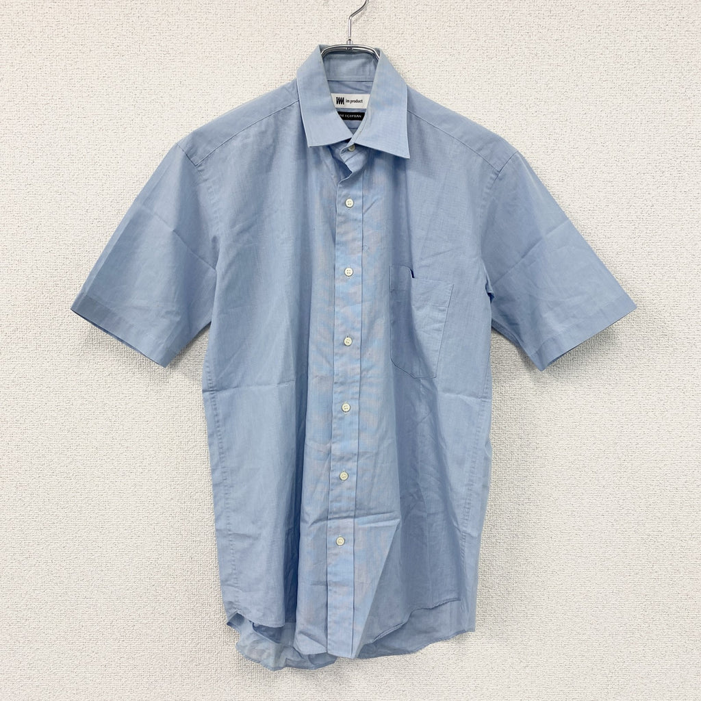 im product　アイムプロダクト　半袖シャツ　水色　ライトブルー　古着