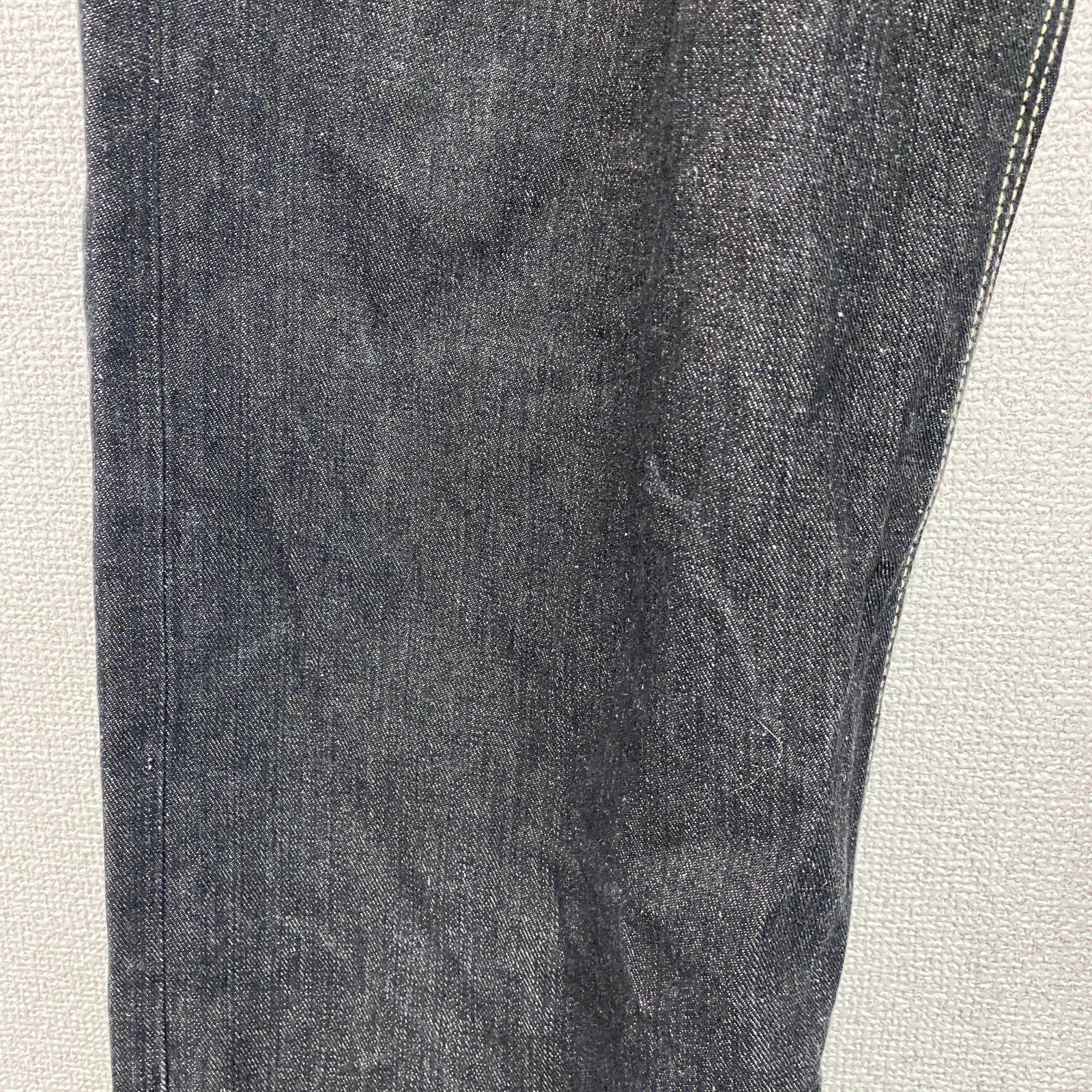 PHAT FARM　ファットファーム　ブラックデニムパンツ/ジーンズ　ジップフライ　刺繍ロゴ　黒　ブラック　W40サイズ　古着