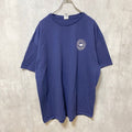 DELTA　デルタ　半袖ワンポイントロゴTシャツ　バックプリント　MARLEYLILLY　ネイビー　紺　XXLサイズ　古着