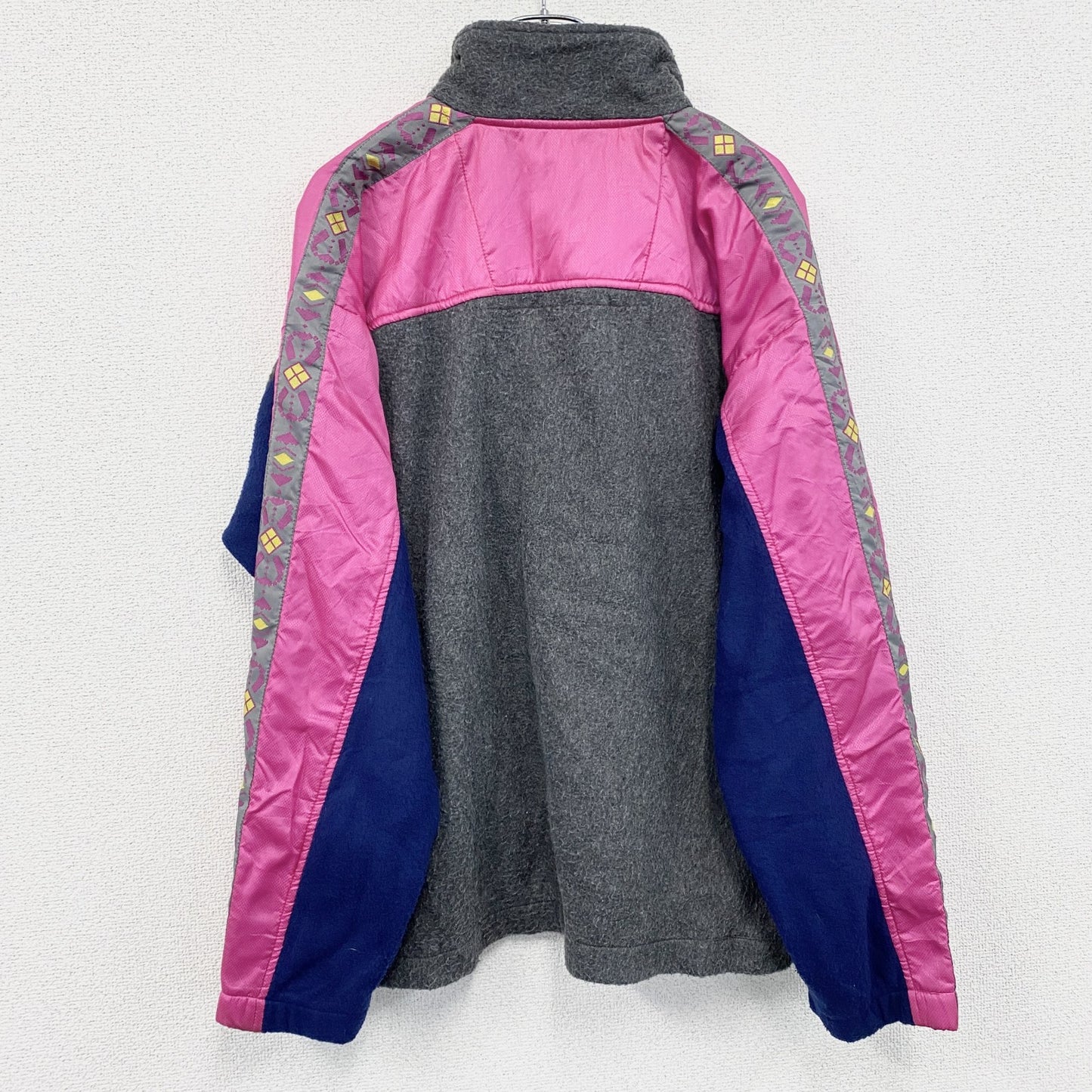 90s　TwiST　ハーフジップフリースプルオーバー　ヴィンテージ　灰色　グレー　