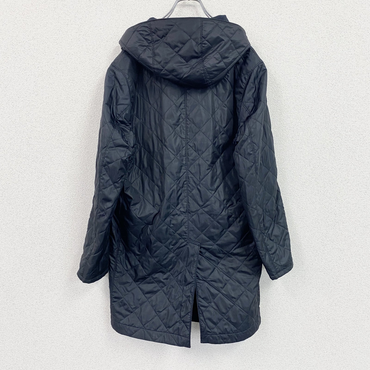 MACKINTOSH　マッキントッシュ　リバーシブルコート　キルティングコート　中綿入り　比翼仕立て　紺　ネイビー　古着