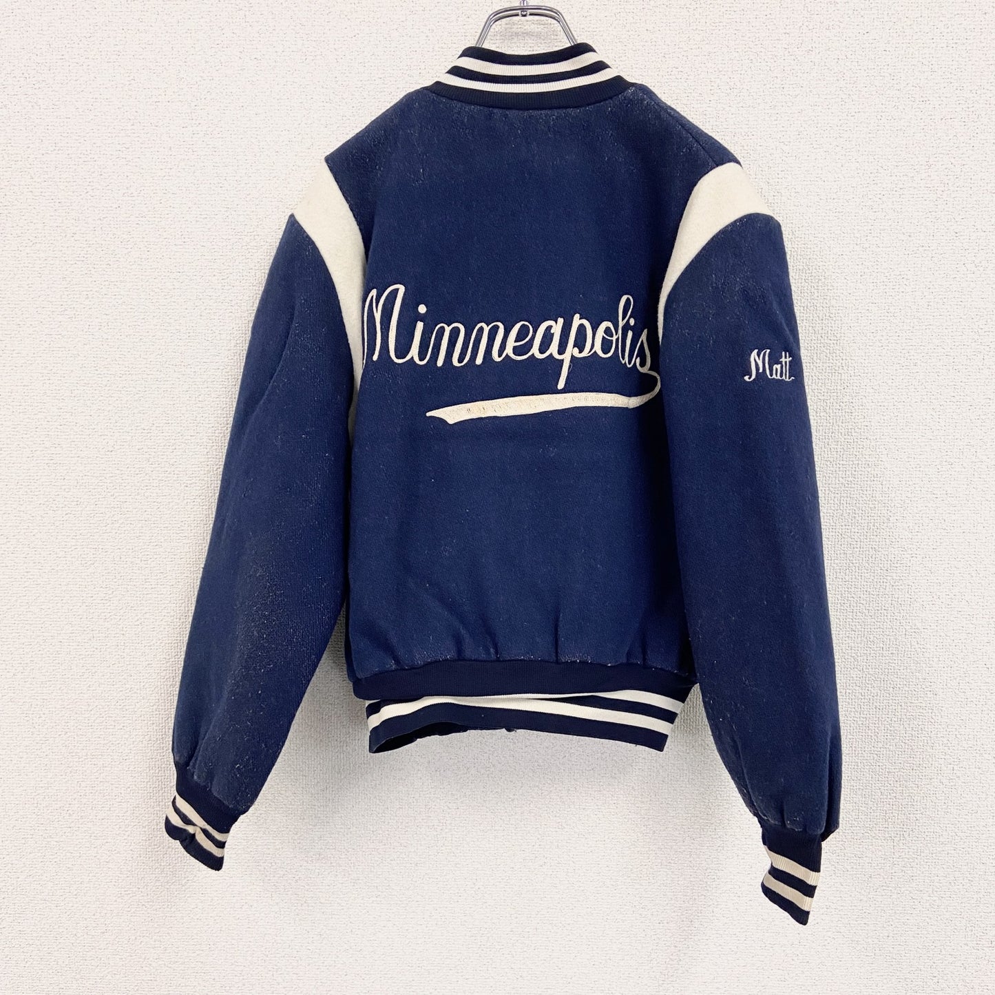 tupfer　スタジャン/スタジアムジャケット　ミネアポリス　紺　ネイビー　Mサイズ