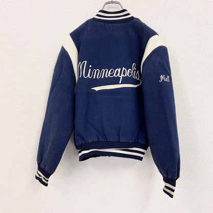 tupfer　スタジャン/スタジアムジャケット　ミネアポリス　紺　ネイビー　Mサイズ