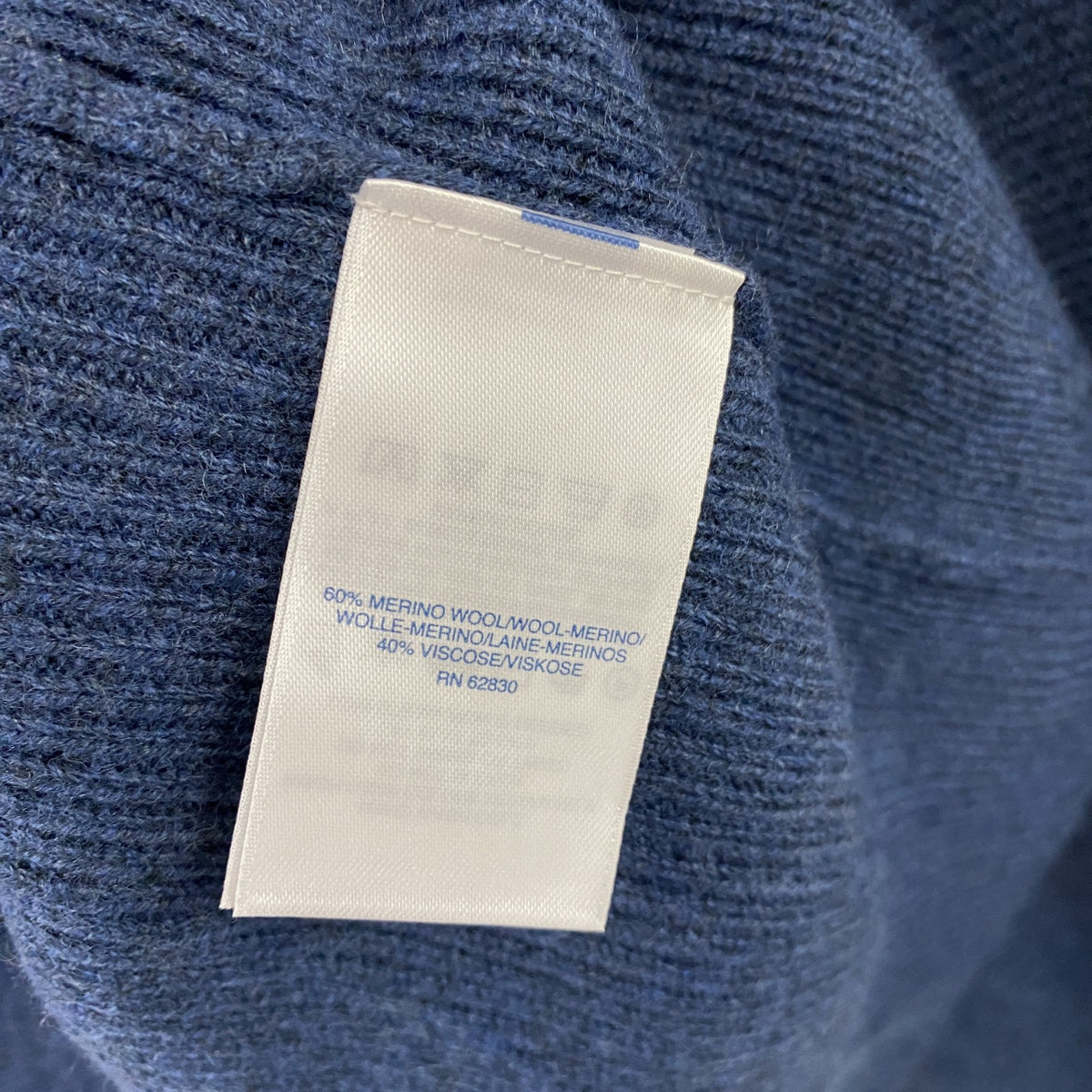LANDS’END　ランズエンド　フルジップニットジャケット　紺　ネイビー　XLサイズ セーター ニットセーター レディース 古着