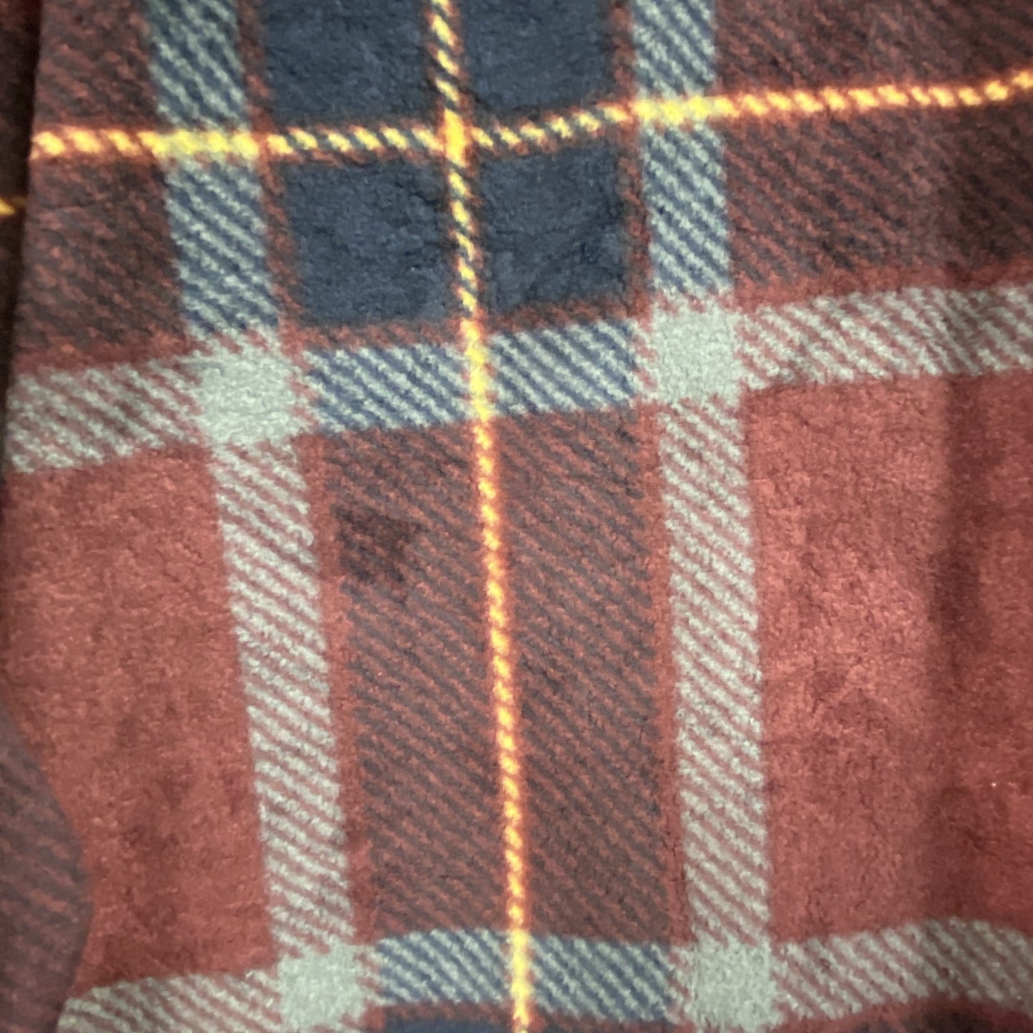 Feedom Foundry　長袖フリースシャツ　チェック柄　ワインレッド　Mサイズ