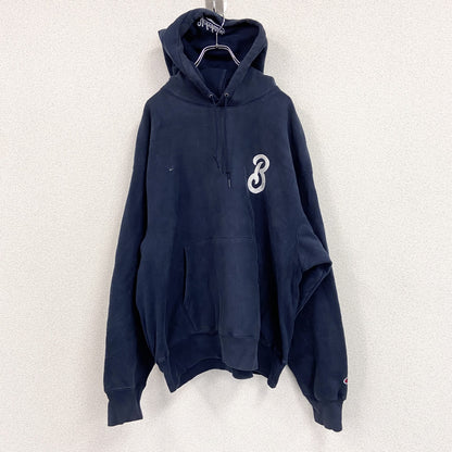 Champion　チャンピオン　プレミアムリバースウィーブ　スウェットパーカー/フーディー　紺　ネイビー　XLサイズ