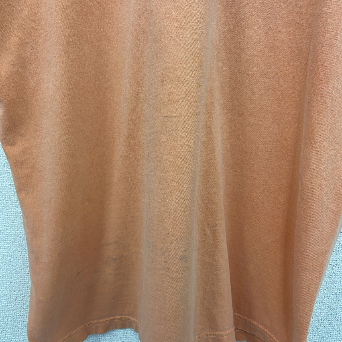 COMFORT COLORS　半袖プリントTシャツ　魚　カジュアルデザイン　レトロ　オレンジ　クルーネック　Lサイズ　古着