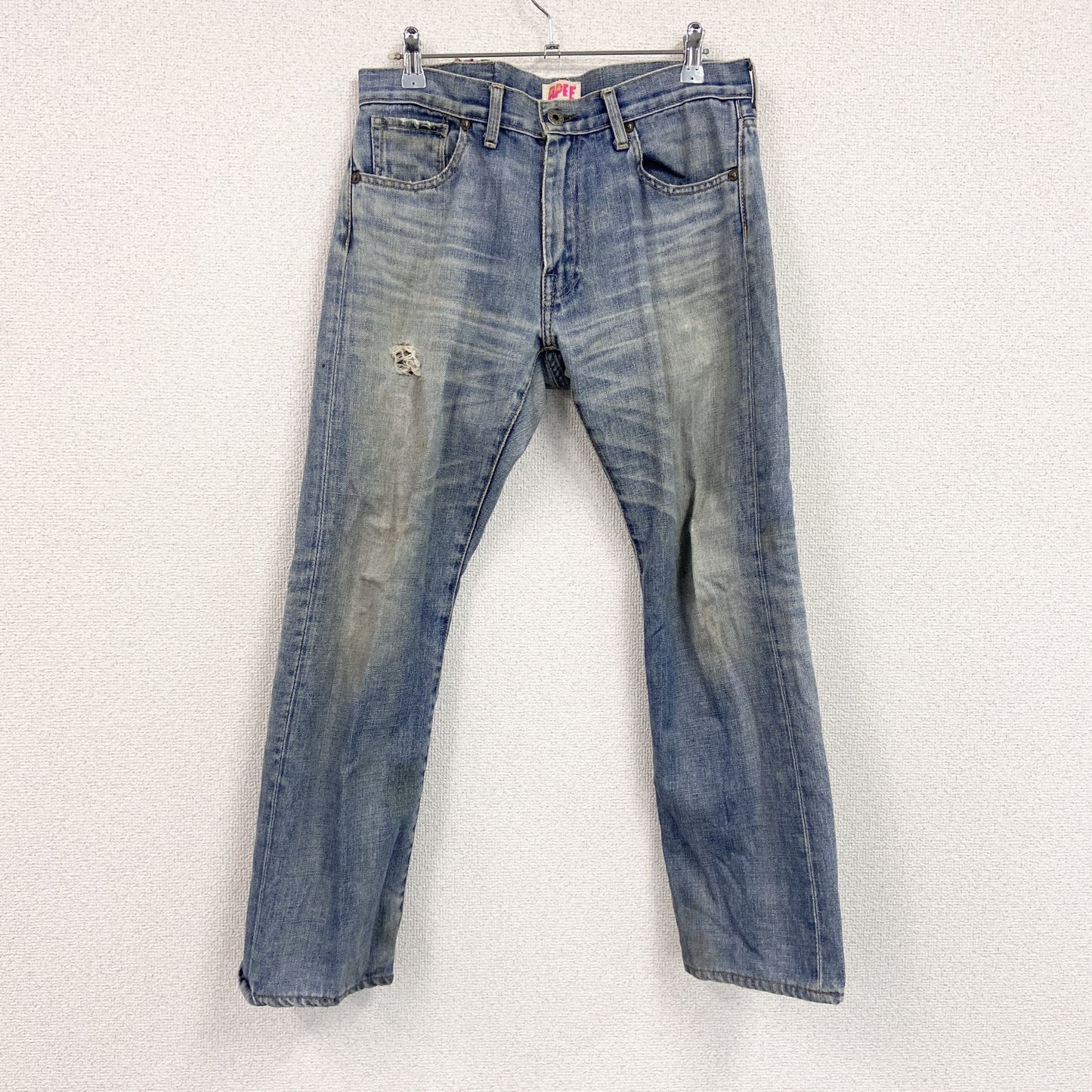 A BATHING AP　アベイシングエイプ　APEE 　デニムパンツ/ジーンズ　ジップフライ　インディゴ