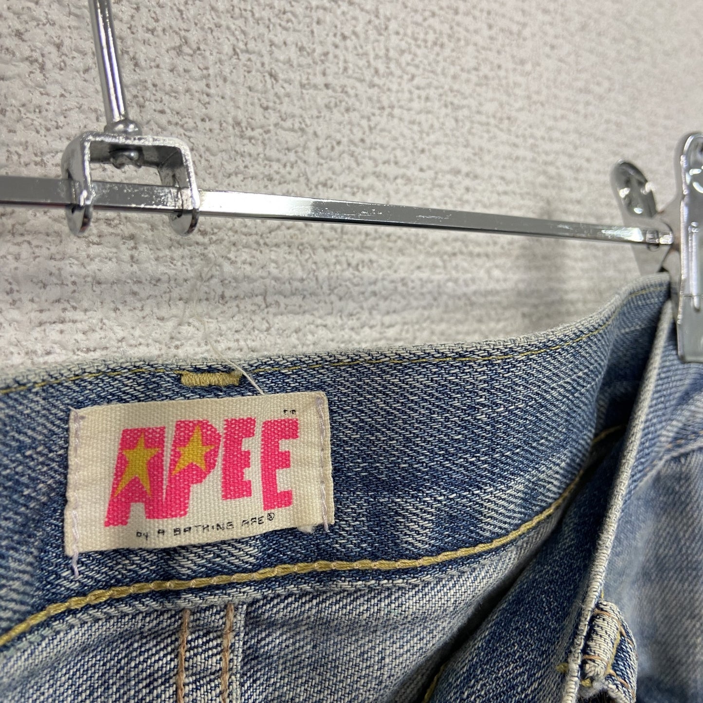 A BATHING AP　アベイシングエイプ　APEE 　デニムパンツ/ジーンズ　ジップフライ　インディゴ