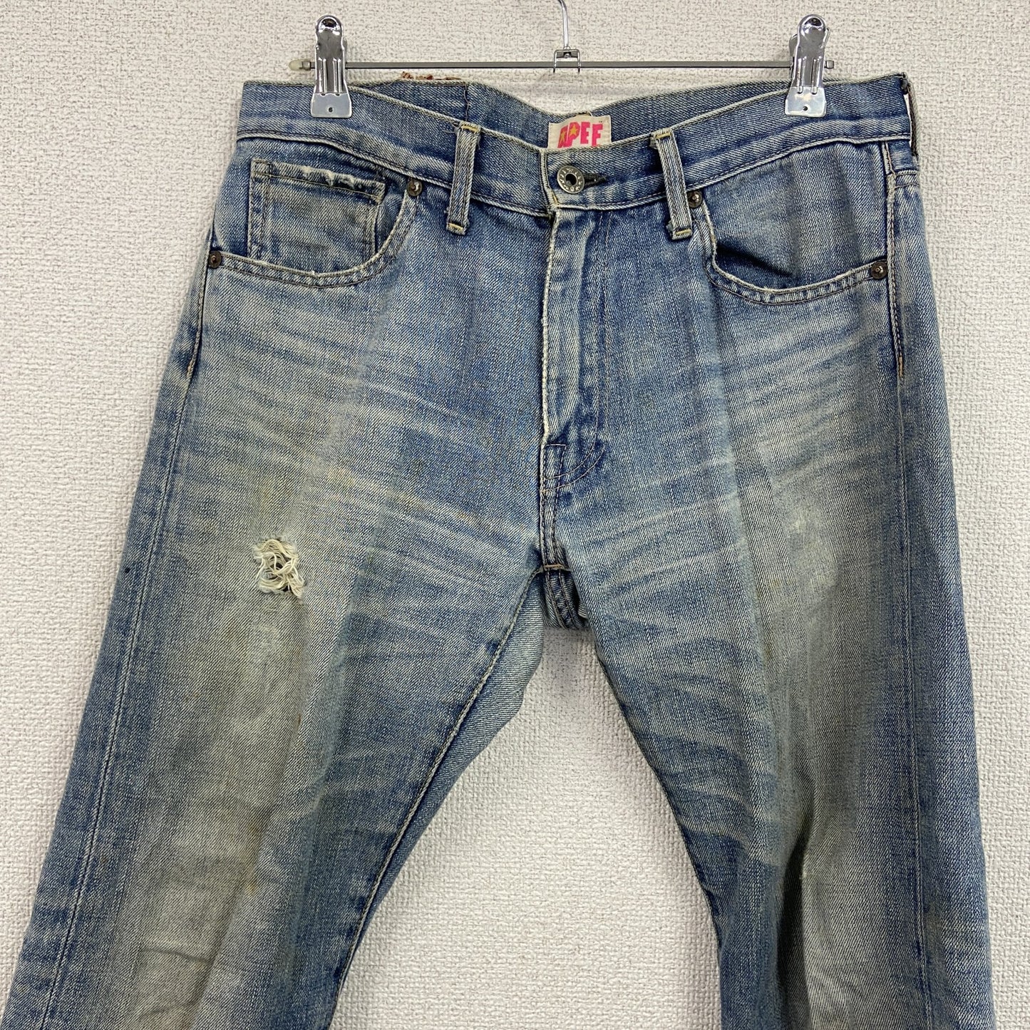 A BATHING AP　アベイシングエイプ　APEE 　デニムパンツ/ジーンズ　ジップフライ　インディゴ