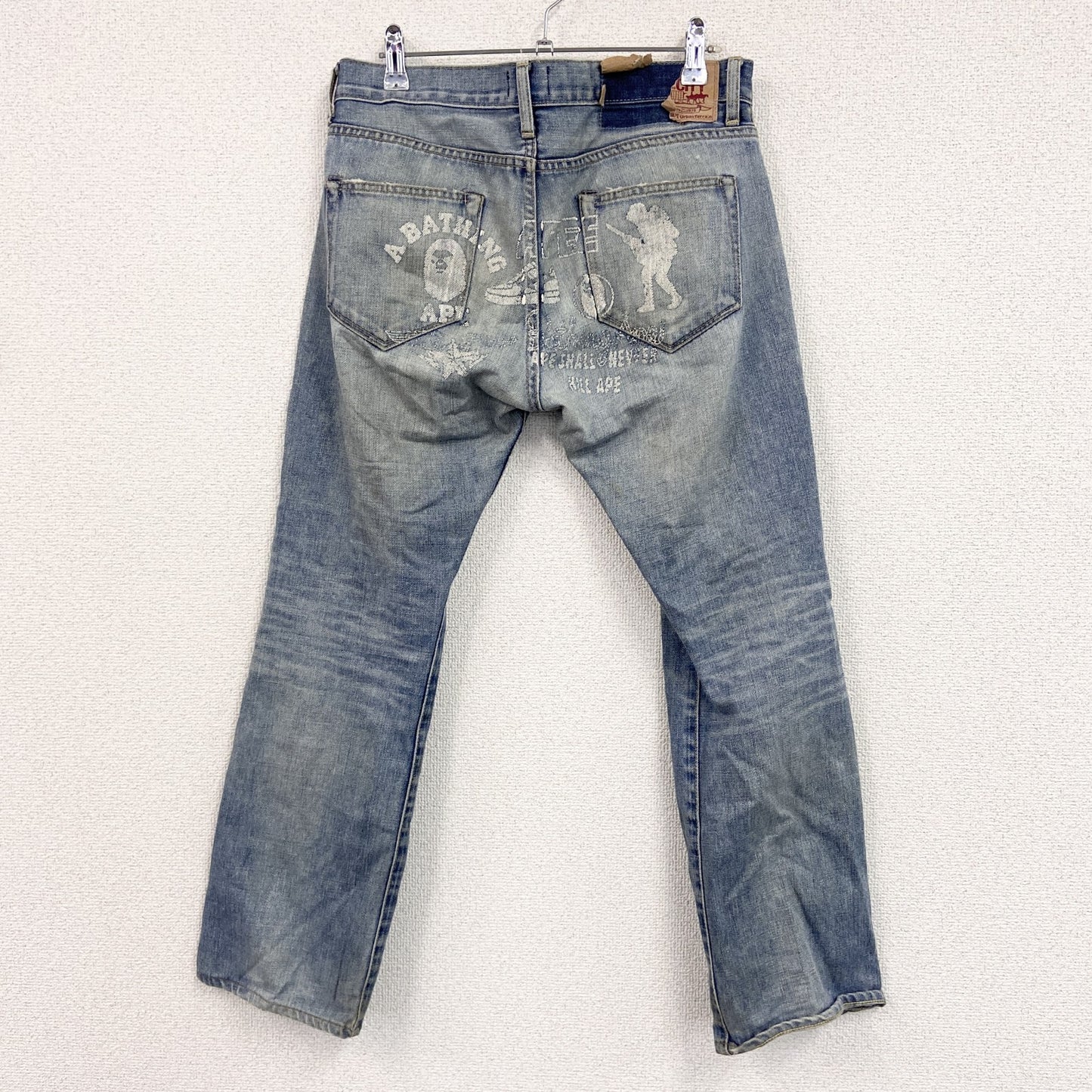 A BATHING AP　アベイシングエイプ　APEE 　デニムパンツ/ジーンズ　ジップフライ　インディゴ