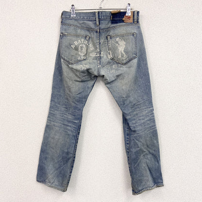 A BATHING AP　アベイシングエイプ　APEE 　デニムパンツ/ジーンズ　ジップフライ　インディゴ