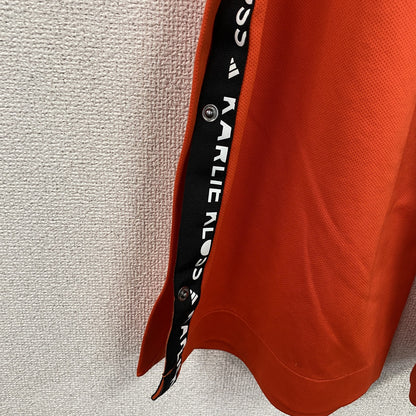 adidas　アディダス　KARLIE KLOSS　カーリー・クロス　ワイドフレアトラックパンツ　オレンジ　XSサイズ