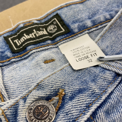 90s　Timberland　ティンバーランド　デニムハーフパンツ/ショートパンツ　インディゴ　W32サイズ