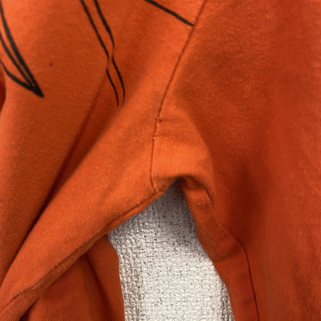 DRAGONBALL　ドラゴンボール　孫悟空　長袖Tシャツ/ロンT　アニメT　リンガーT　オレンジ　XLサイズ　古着