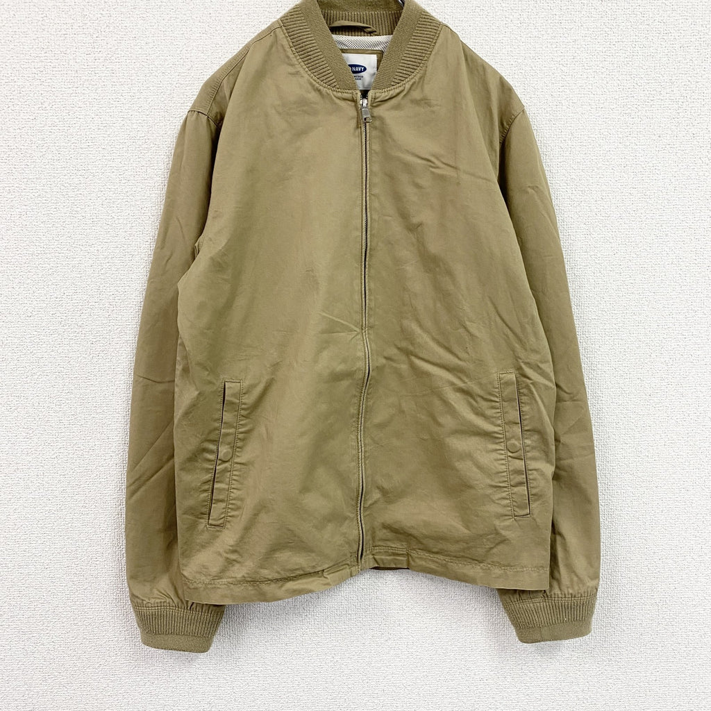 OLD NAVY　オールドネイビー　MA-1タイプブルゾン　ブルゾン/スイングトップ　ベージュ　Sサイズ　古着