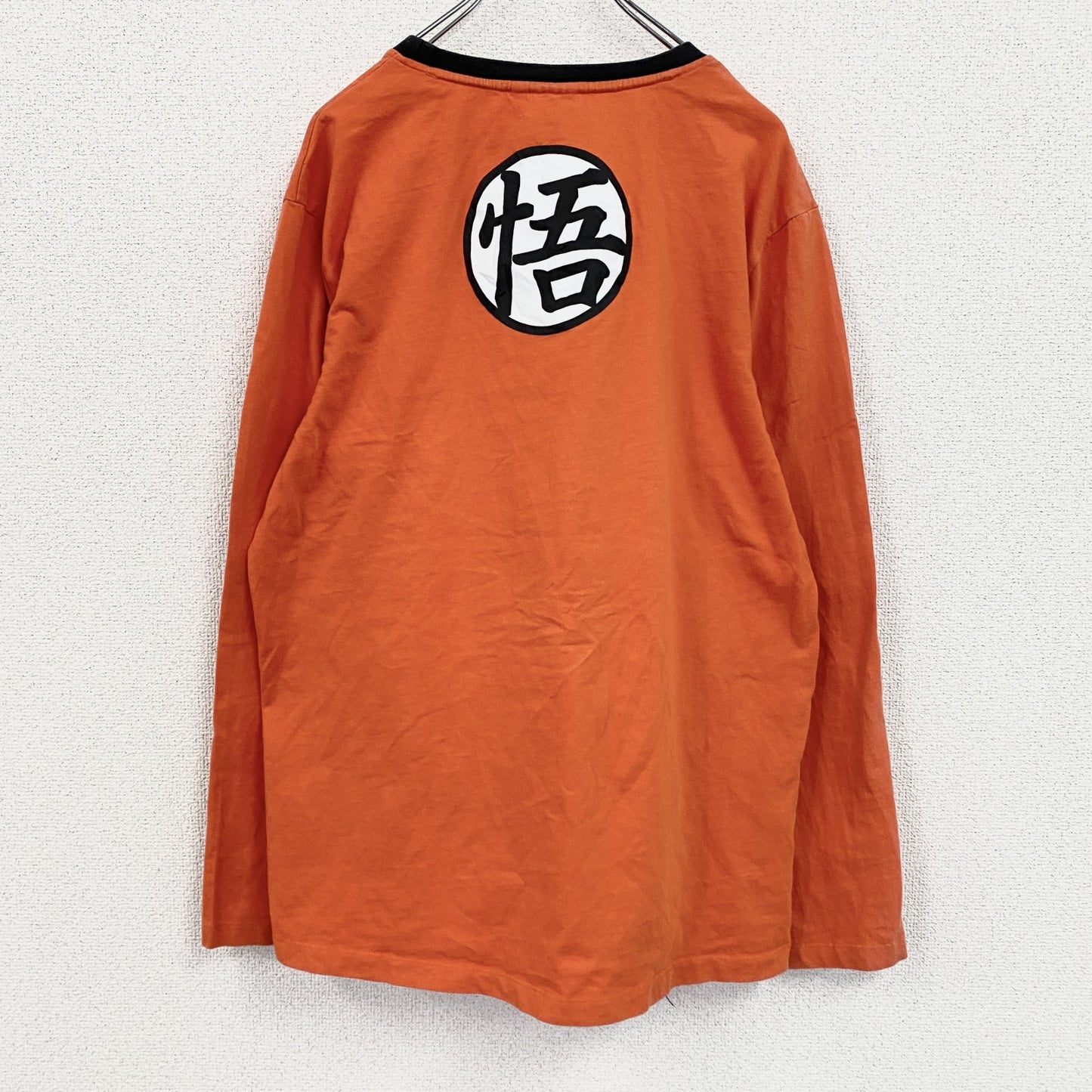 DRAGONBALL　ドラゴンボール　長袖Tシャツ/ロンT　リンガーT　オレンジ　XLサイズ