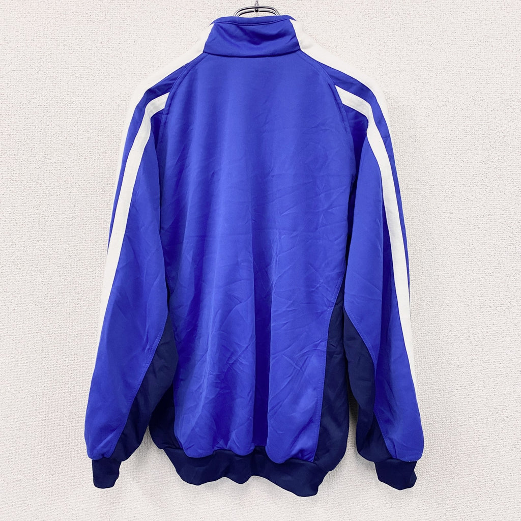 90s～　adidas　アディダス　トラックジャケット/ジャージ　ヴィンテージ　青　ブルー　Lサイズ　古着